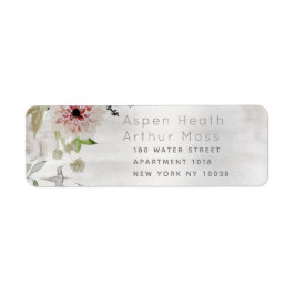Aura Of Nature Wedding Return Address Etiket