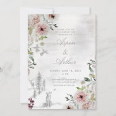 Aura of Natuur Wedding Invitation Suite Kaart (Voorkant)