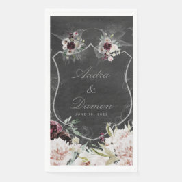 Aura of Night Wedding Dinner Napkins Servet
