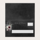 Aura of Night Wedding Guest Table Seating Card Kaart (Buitenkant ongevouwen)