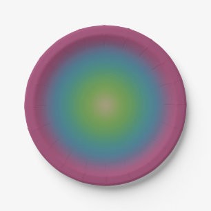 Aura Paars Green Ivory Gradient Ombre Papieren Bordje