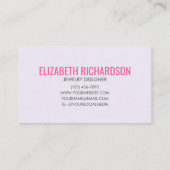 Aura Quartz Crystal Regenboog Zachte Pastel Modern Visitekaartje (Achterkant)