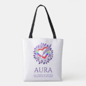 AURA Rainbow-tas Tote Bag (Achterkant)