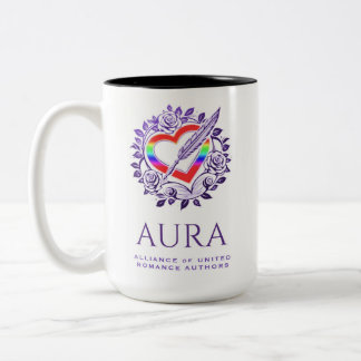 AURA regenboog en paarse Tweekleurige Koffiemok