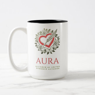 AURA rood hart groene krans mok