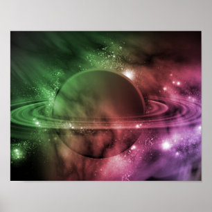 Aura Saturn Poster