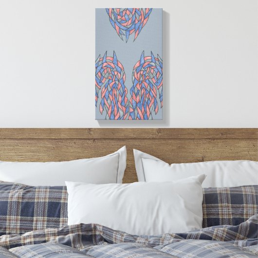 Aura Shift – Soft Gradient Abstract Canvas (Insitu (Slaapkamer))