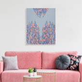 Aura Shift – Zachte Verlopende Abstracte Canvas Afdruk (Insitu (Woonkamer))