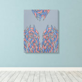 Aura Shift – Zachte Verlopende Abstracte Canvas Afdruk (Insitu (Houten vloer))