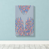 Aura Shift – Zachte Verlopende Abstracte Canvas Afdruk (Insitu (Houten vloer))