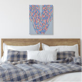 Aura Shift – Zachte Verlopende Abstracte Canvas Afdruk (Insitu (Slaapkamer))