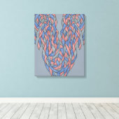 Aura Shift – Zachte Verlopende Abstracte Canvas Afdruk (Insitu (Houten vloer))