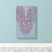 Aura Shift – Zachte Verlopende Abstracte Canvas Afdruk (Insitu (Houten vloer))
