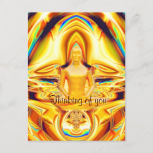 Aura, sterkte en Meditation_ Briefkaart