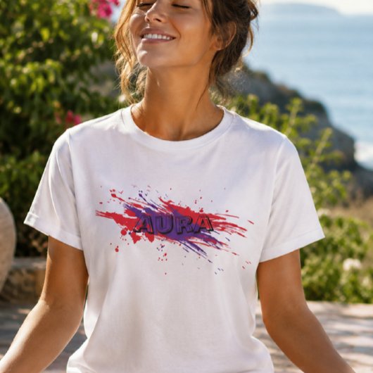 AURA T-Shirt | Moderne Gradiënt Vibe T-Shirt