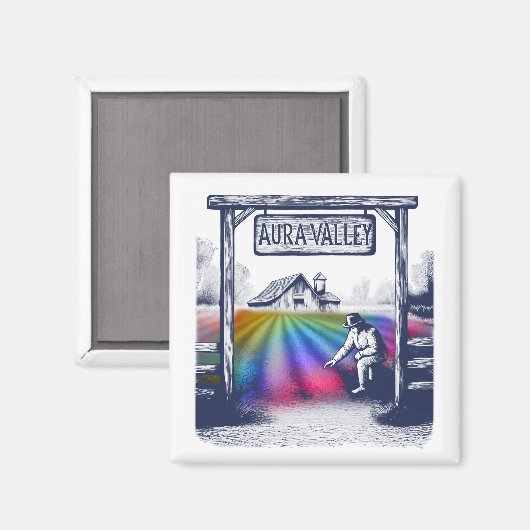 Aura Valley-Boerderij Magneet (Voorkant / Achterkant)