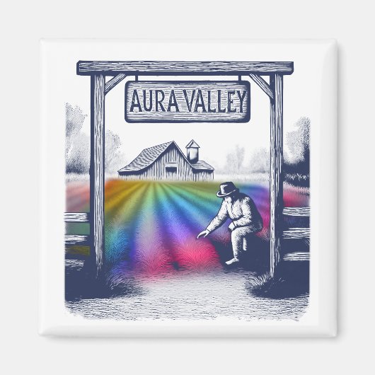 Aura Valley-Boerderij Magneet (Voorkant)