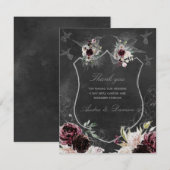 Aura van de nacht bruiloft bedankkaart (Voorkant / Achterkant)