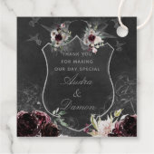 Aura van de nacht bruiloft gunst Gift Square Label (Achterkant)