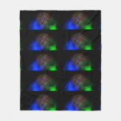 Aura van een plant, fleece deken (Voorkant)