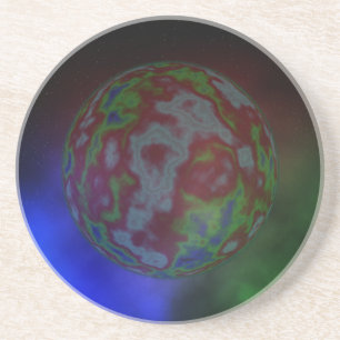 Aura van een plant, zandsteen onderzetter