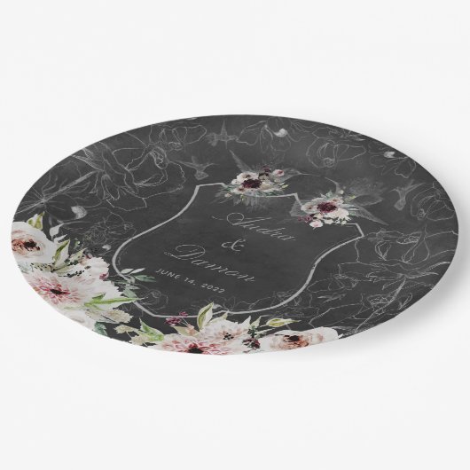 Aura van nacht bruiloft 9 inch diner Bord (Gekanteld)