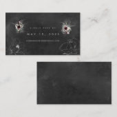 Aura van nacht bruiloft online RSVP-kaart Visitekaartje (Voorkant / Achterkant)