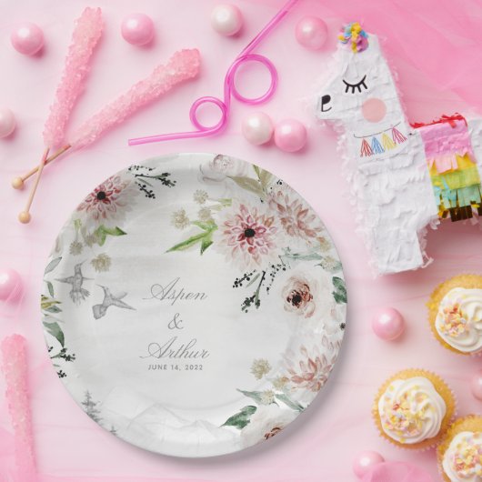 Aura van Natuur bruiloft 9 inch diner Bord (Feest)