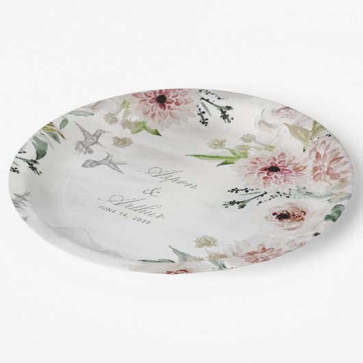 Aura van Natuur bruiloft 9 inch diner Bord (Gekanteld)