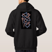 Aura Wave Flow Abstracte Hoodie (Achterkant)