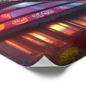 Auracore Fantasy Cityscape Digital Art Poster (Hoek)