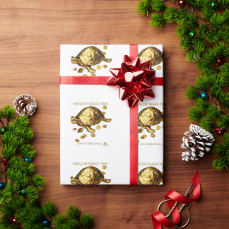 AURALUXY™ Gouden Schildpad – Vermogensmentaliteit Cadeaupapier