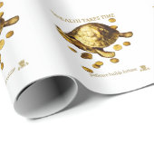 AURALUXY™ Gouden Schildpad – Vermogensmentaliteit Cadeaupapier (Rol Hoek)