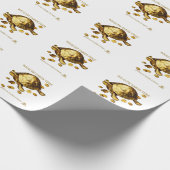 AURALUXY™ Gouden Schildpad – Vermogensmentaliteit Cadeaupapier (Hoek)