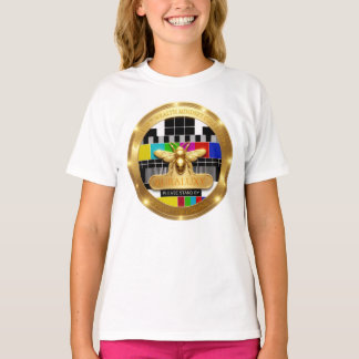 Auraluxy "Succes laden" Gouden Bij Premium T-shirt