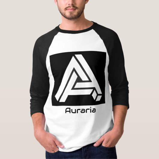 Auraria Heren Baseballshirt T-shirt (Voorkant)