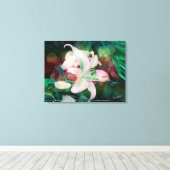 Auras Dansen met de Lelies Canvas Afdruk (Insitu (Houten vloer))