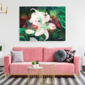 Auras Dansen met de Lelies Canvas Afdruk (Insitu (Woonkamer))