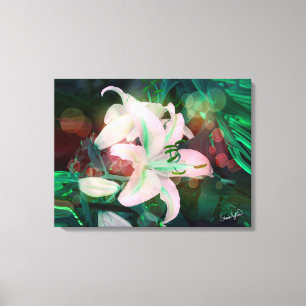 Auras Dansend met de Lilies Canvas Afdruk
