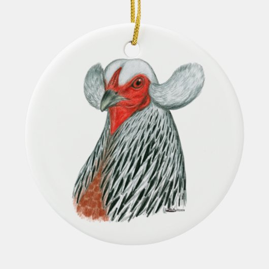 Auraucana_Head Keramisch Ornament (Voorkant)