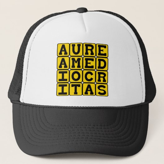 Aurea Mediocritas, Gulden Middenweg Trucker Pet (Voorkant)
