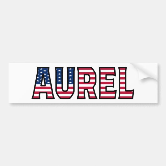 Aurel Name Vorname USA Aufkleber Sticker Auto (Voorkant)