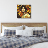 "Aurelia" Autumn Portrait Canvas Afdruk (Insitu (Slaapkamer))
