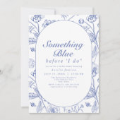 AURELIA Chinoiserie Iets blauw Vrijgezellenfeest Kaart (Voorkant)