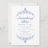 AURELIA Chinoiserie Iets blauw Vrijgezellenfeest Kaart (Voorkant)