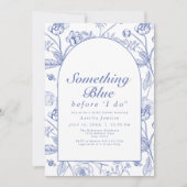 AURELIA Chinoiserie Iets blauw Vrijgezellenfeest Kaart (Voorkant)