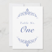 AURELIA Chinoiserie Victoriaans Tafelnummer Kaart (Voorkant)