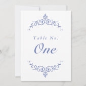 AURELIA Chinoiserie Victoriaans Tafelnummer Kaart (Achterkant)