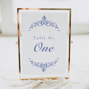 AURELIA Chinoiserie Victoriaans Tafelnummer Kaart