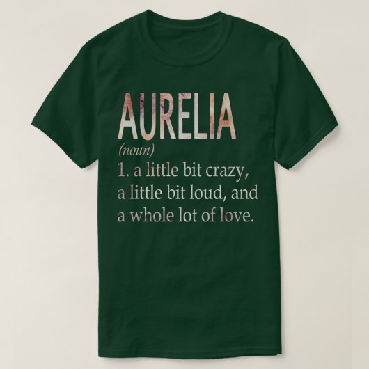 Aurelia meisje naam definitie t-shirt (Design voorkant)